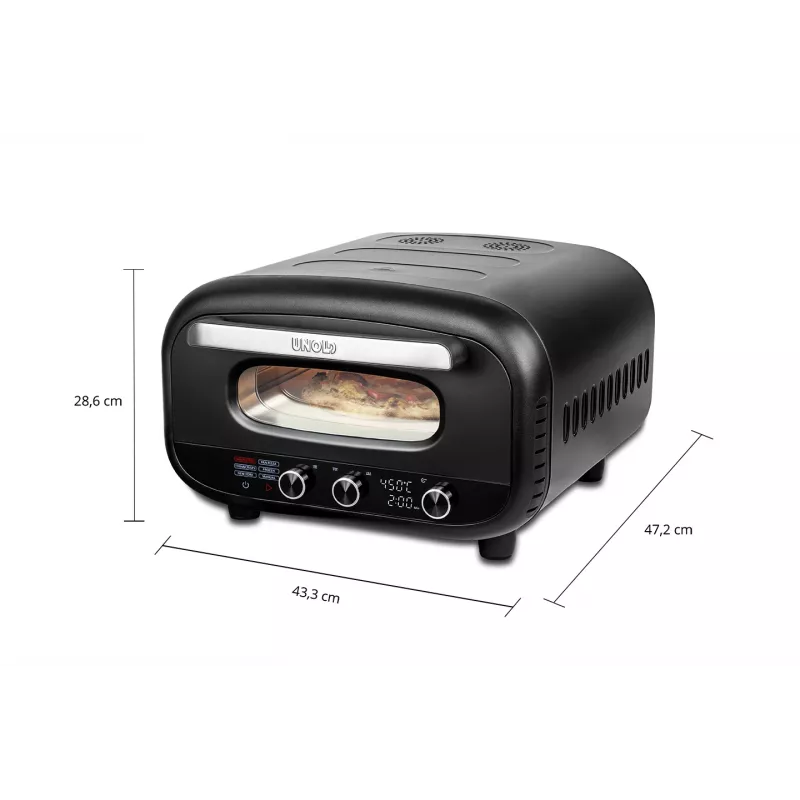 Forno de pizza Unold 68805 1 pizza 1700 W preto