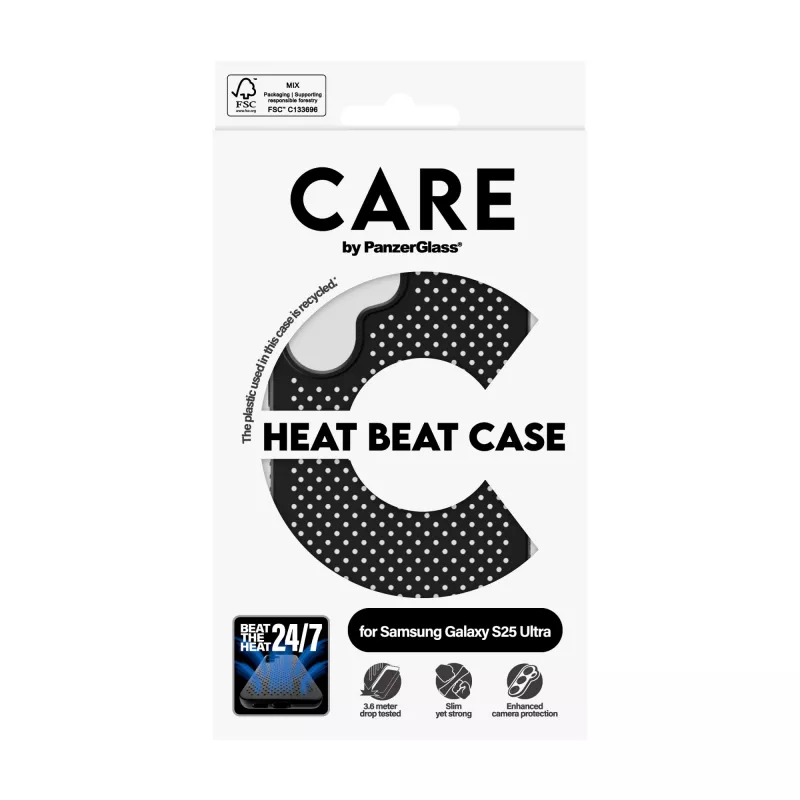 Capa PanzerGlass CARE™ by ® Heat Beat Samsung Galaxy S25 Ultra