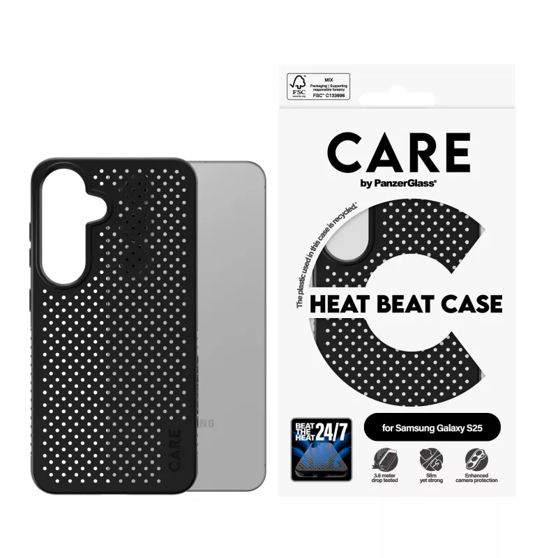 Capa PanzerGlass CARE™ by ® Heat Beat Samsung Galaxy S25