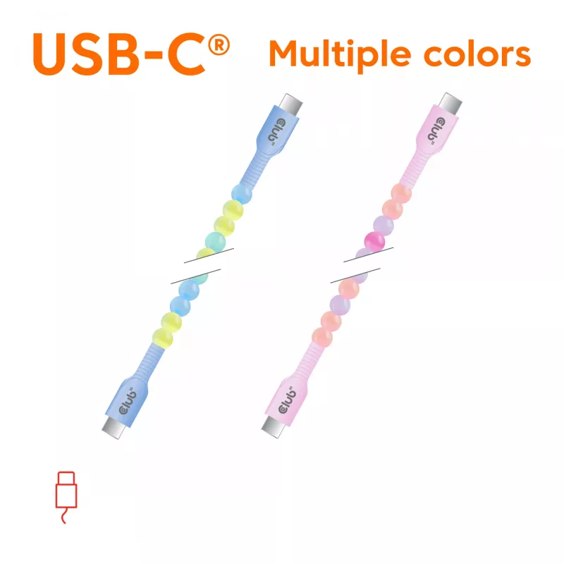 Cabo USB CLUB3D CAC-3011 2 m USB C azul, verde