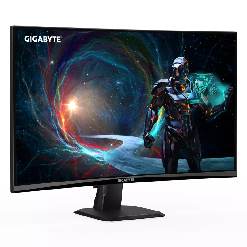 Gigabyte GS27QCA monitor gaming curvo QHD de 27 polegadas, 2560 x 1440, VA, 180 Hz, 1 ms, 250 cd/m², 2x HDMI, DisplayPort, preto