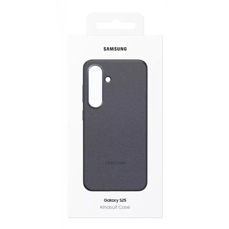 Capa Samsung Galaxy S25 capa de pele sintética Preto