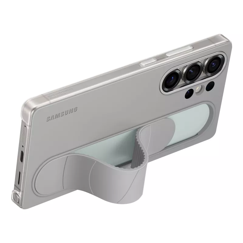Samsung EF-GS938CJEGWW Standing Grip Case para Galaxy S25 Ultra, silicone, cinzenta