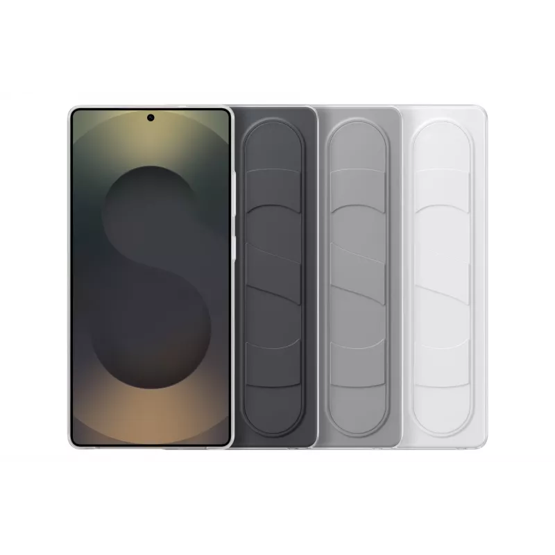 Samsung EF-GS938CJEGWW Standing Grip Case para Galaxy S25 Ultra, silicone, cinzenta