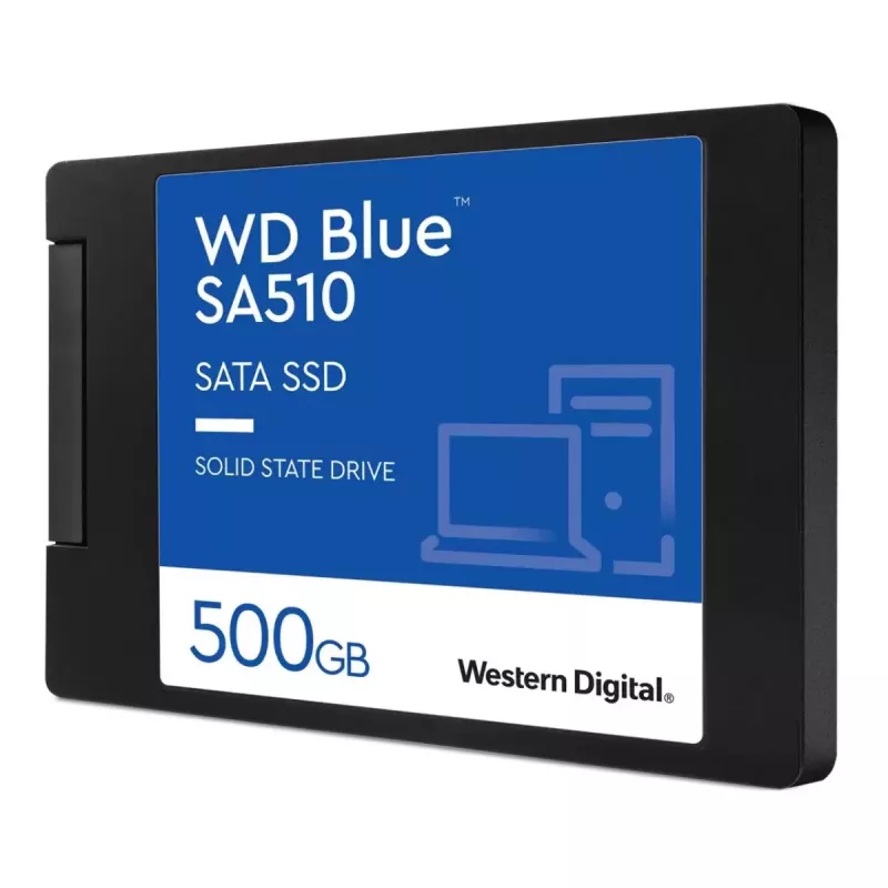 SSD WESTERN DIGITAL - WD Blue SA510 - 500GB - SATA 6Gb/s - 2.5in - 7mm com caixa