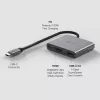 Hub USB Type-C TP-Link UH3020C — 3 portas (HDMI, USB-A, USB-C), 5 Gbit/s, HDMI 4K@60Hz, PD até 100W, alumínio, cabo de 0,18 m