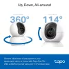 Câmara de segurança Wi-Fi TP-Link Tapo Pan/Tilt AI SPEC: 3K 5MP (2880×1620), 2,4 GHz, horizontal 360º