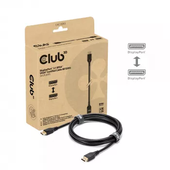 Cabo CLUB3D DisplayPort™ 2.1 DP54™ certificado VESA® 8K120Hz 3m/ 9.84ft