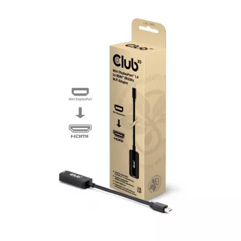 Adaptador club 3d Mini DisplayPort 1.4 para HDMI 8K60Hz M/F, ficha Mini DisplayPort