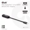 Adaptador club 3d Mini DisplayPort 1.4 para HDMI 8K60Hz M/F, ficha Mini DisplayPort