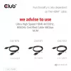Adaptador club 3d Mini DisplayPort 1.4 para HDMI 8K60Hz M/F, ficha Mini DisplayPort