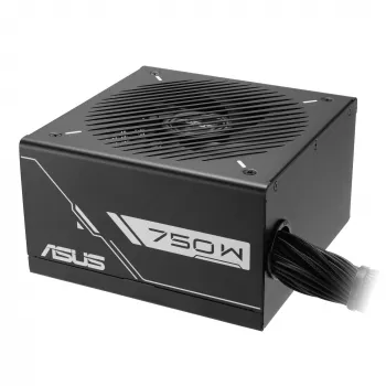 Fonte de alimentação ATX ASUS Prime‑750B‑preto 750 W, 80 PLUS Bronze, ventoinha de 135 mm, 20+4 pinos, 3× PCIe 8 pinos, não modular