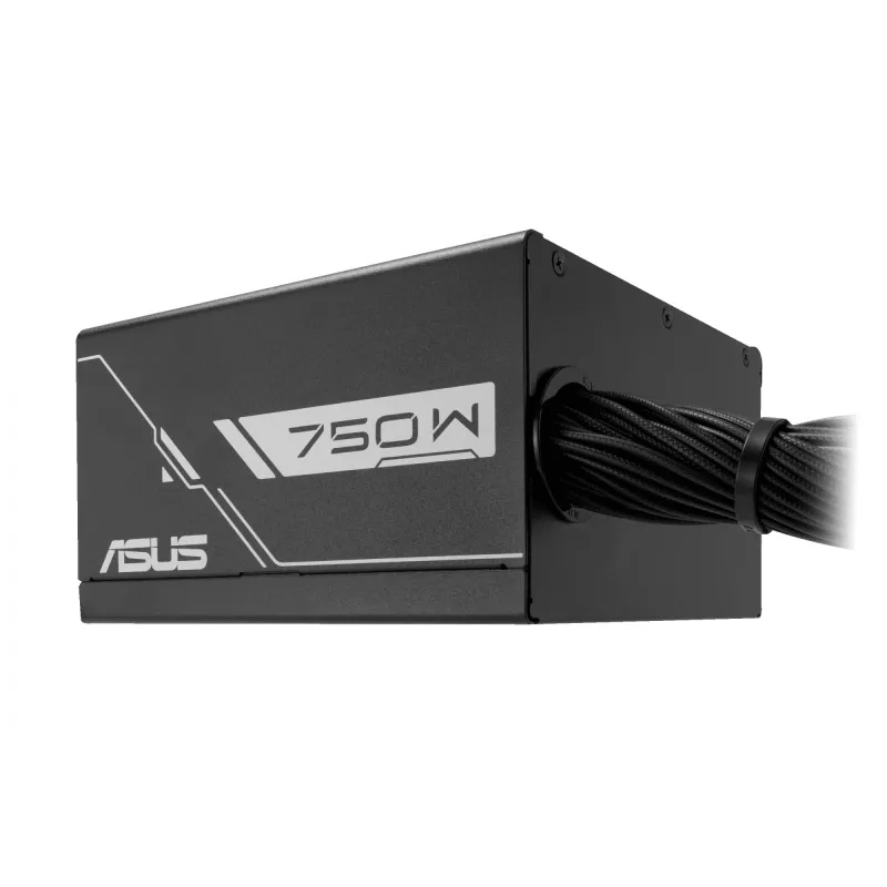 Fonte de alimentação ATX ASUS Prime‑750B‑preto 750 W, 80 PLUS Bronze, ventoinha de 135 mm, 20+4 pinos, 3× PCIe 8 pinos, não modular