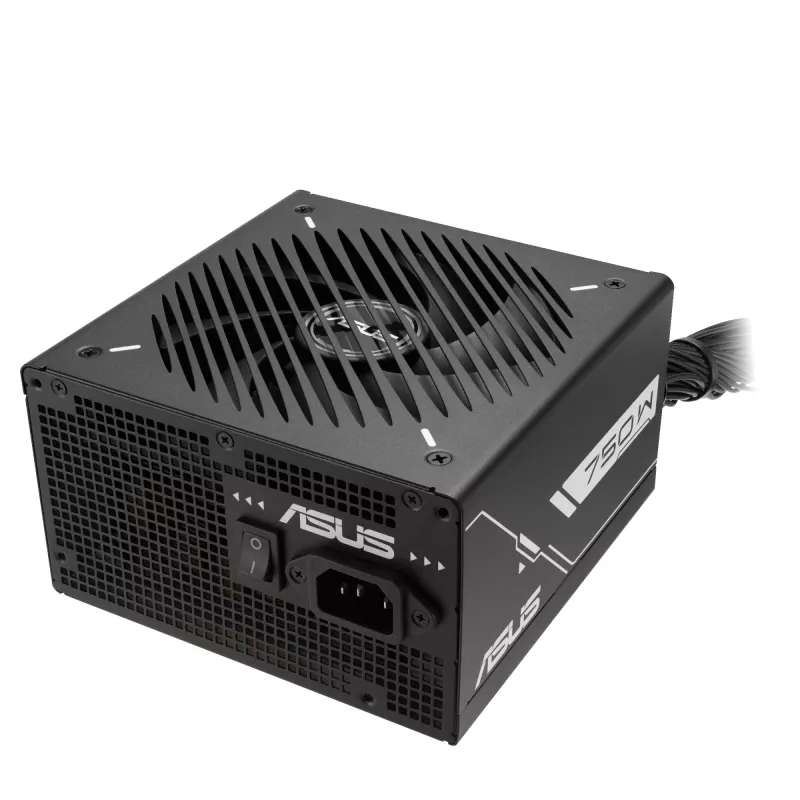 Fonte de alimentação ATX ASUS Prime‑750B‑preto 750 W, 80 PLUS Bronze, ventoinha de 135 mm, 20+4 pinos, 3× PCIe 8 pinos, não modular