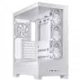 Caixa de PC ASUS A31 Plus TG ARGB WHITE midi tower — ATX, vidro temperado, ARGB, 3x120mm + 1x120mm ventoinhas, GPU 38 cm, dissipador de CPU 165 mm