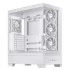 Caixa de PC ASUS A31 Plus TG ARGB WHITE midi tower — ATX, vidro temperado, ARGB, 3x120mm + 1x120mm ventoinhas, GPU 38 cm, dissipador de CPU 165 mm