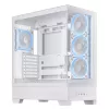 Caixa de PC ASUS A31 Plus TG ARGB WHITE midi tower — ATX, vidro temperado, ARGB, 3x120mm + 1x120mm ventoinhas, GPU 38 cm, dissipador de CPU 165 mm