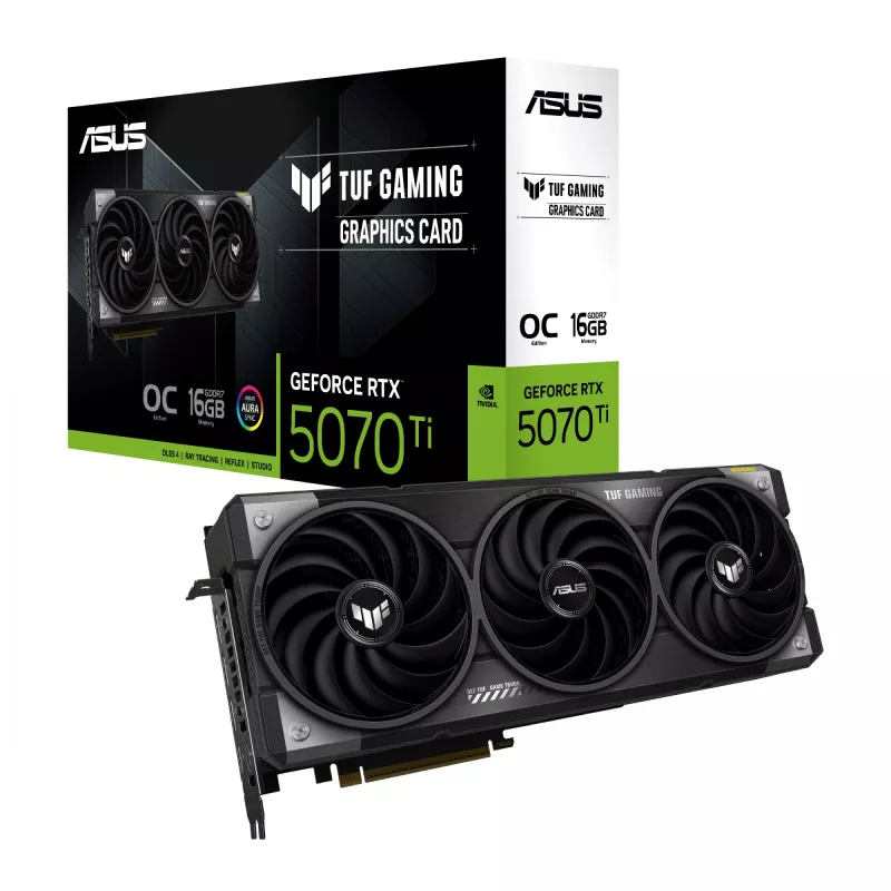 Placa gráfica ASUS TUF Gaming TUF-RTX5070TI-O16G-GAMING NVIDIA GeForce RTX 5070 Ti 16 GB GDDR7