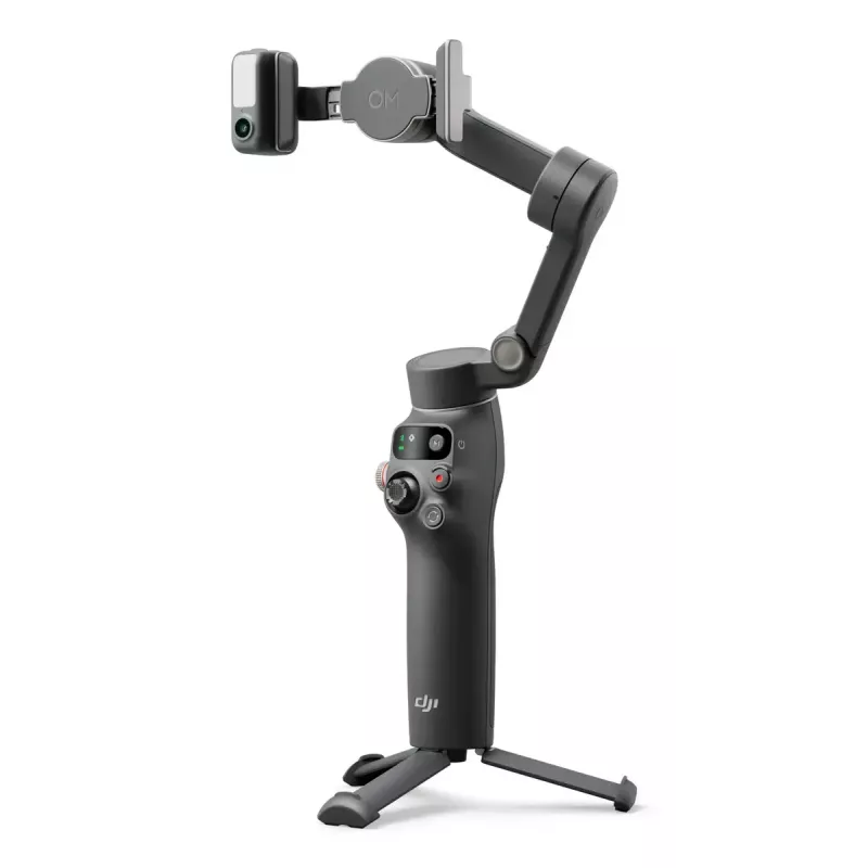 DJI Osmo Mobile 7P gimbal para smartphone, estabilização de 3 eixos, ActiveTrack 7.0, haste telescópica, Bluetooth 5.3, cinzento escuro