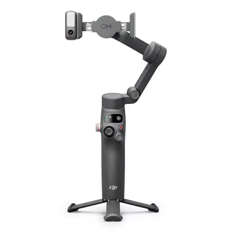 DJI Osmo Mobile 7P gimbal para smartphone, estabilização de 3 eixos, ActiveTrack 7.0, haste telescópica, Bluetooth 5.3, cinzento escuro