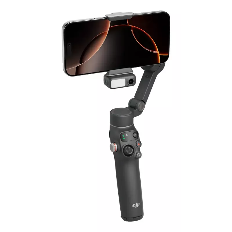 DJI Osmo Mobile 7P gimbal para smartphone, estabilização de 3 eixos, ActiveTrack 7.0, haste telescópica, Bluetooth 5.3, cinzento escuro