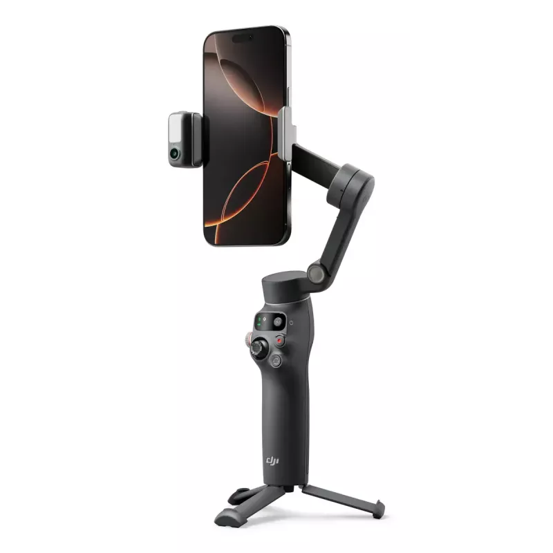 DJI Osmo Mobile 7P gimbal para smartphone, estabilização de 3 eixos, ActiveTrack 7.0, haste telescópica, Bluetooth 5.3, cinzento escuro