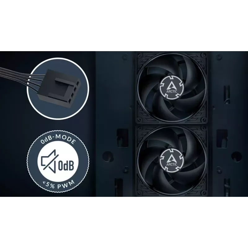 Ventoinha ARCTIC P9 Max preto 92 mm High-Speed PWM 98,97 m³/h