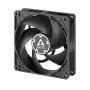 ARCTIC P9 PWM PST CO (preto) – ventoinha PWM de 92 mm com divisor de cabo para funcionamento contínuo