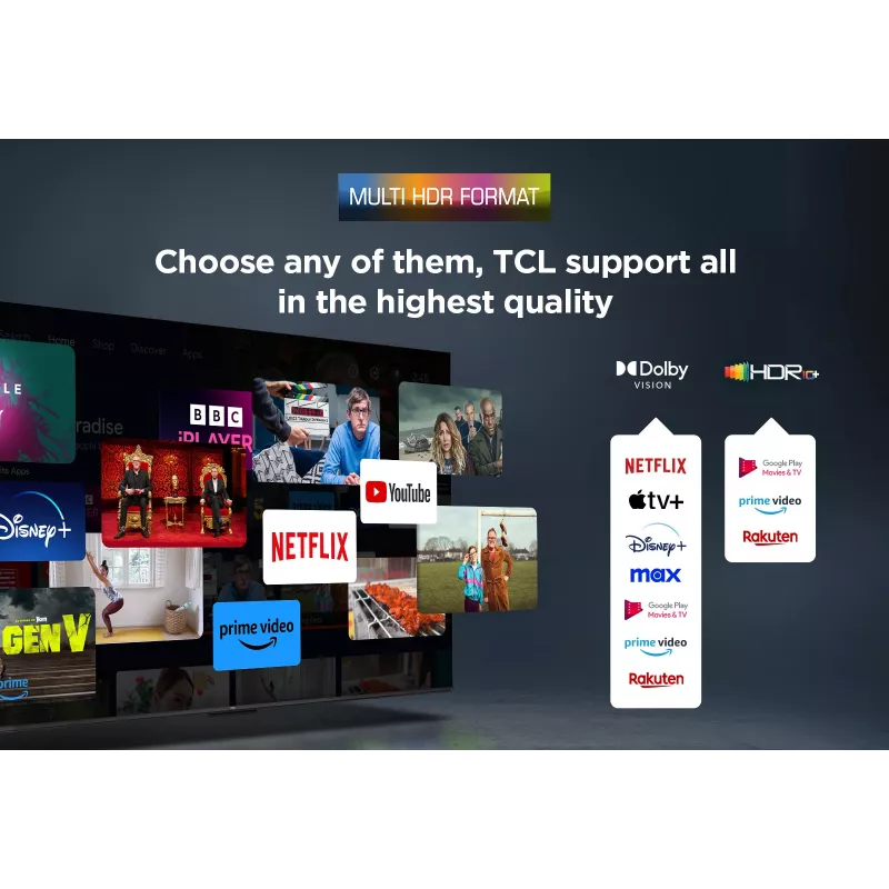 TV TCL V6C 65V6C 165,1 cm (65 polegadas) 4K Ultra HD Smart TV Wi-Fi metálico 280 cd/m²