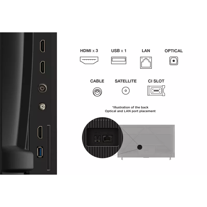 TV TCL V6C 65V6C 165,1 cm (65 polegadas) 4K Ultra HD Smart TV Wi-Fi metálico 280 cd/m²