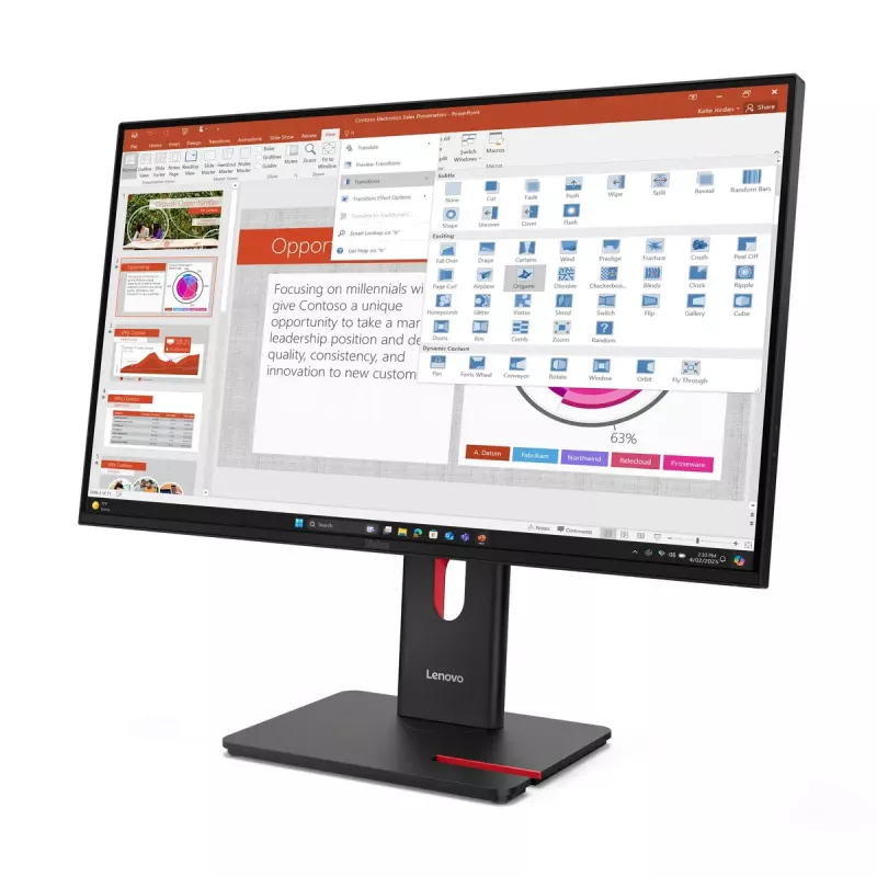 Monitor Lenovo ThinkVision T27-40 27 polegadas LED Full HD 1920 x 1080
