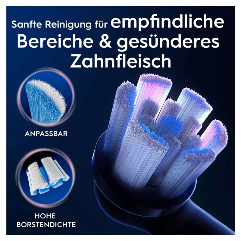 Cabeça de escova de dentes Oral-B 194631 4 unid. preto