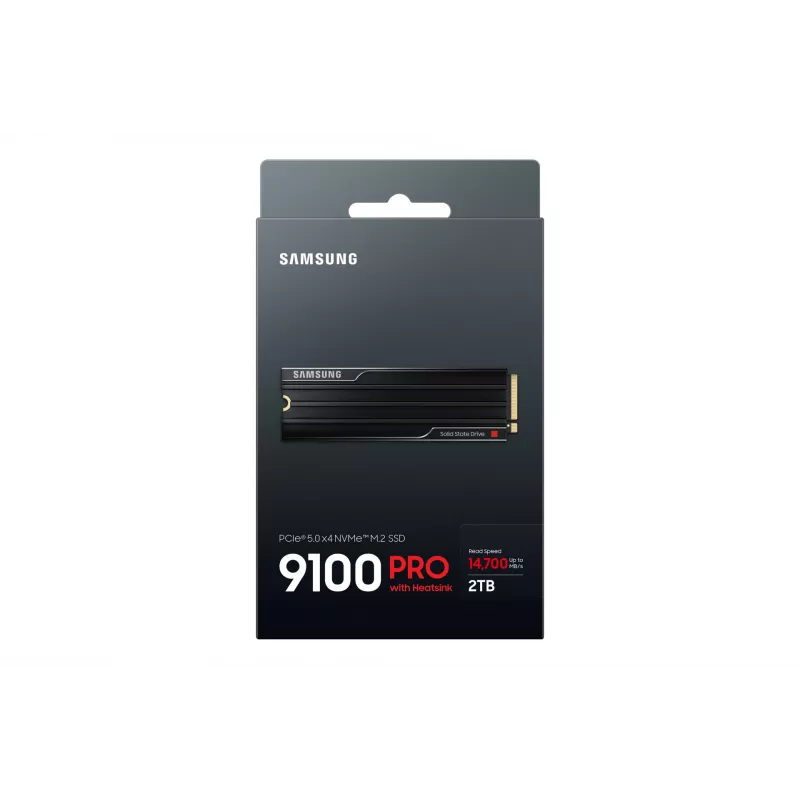 SSD Samsung 9100 PRO Heatsink PCIe® 5.0 NVMe™ M.2 - 2 TB, 2 TB, M.2, 14700 MB/s