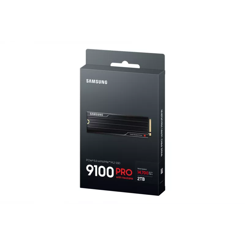 SSD Samsung 9100 PRO Heatsink PCIe® 5.0 NVMe™ M.2 - 2 TB, 2 TB, M.2, 14700 MB/s