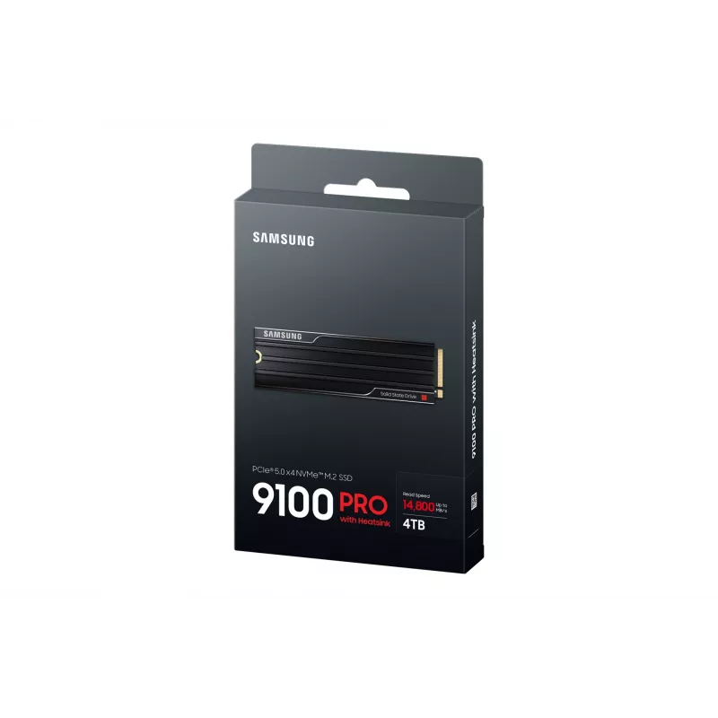 SSD Samsung 9100 PRO Heatsink PCIe® 5.0 NVMe™ M.2 - 4 TB, 4 TB, M.2, 14800 MB/s