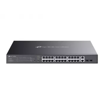 Switch de rede TP-Link Omada ES228GMP gerido L2 Gigabit Ethernet (10/100/1000) Power over Ethernet (PoE) preto