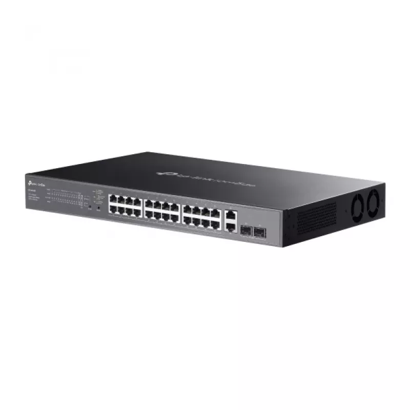 Switch de rede TP-Link Omada ES228GMP gerido L2 Gigabit Ethernet (10/100/1000) Power over Ethernet (PoE) preto