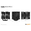 Cooler de CPU a ar be quiet! Pure Rock Pro 3 preto 12 cm 1 peça