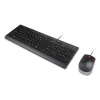 Teclado e rato Lenovo 4X31R64446 com USB universal Nórdico Preto