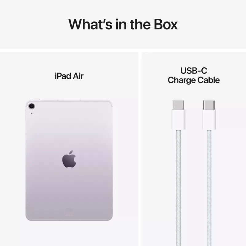 APPLE iPad Air (2025) - M3 - 11 polegadas - 7.ª geração - Wi-Fi + Cellular - 128 GB - Roxo