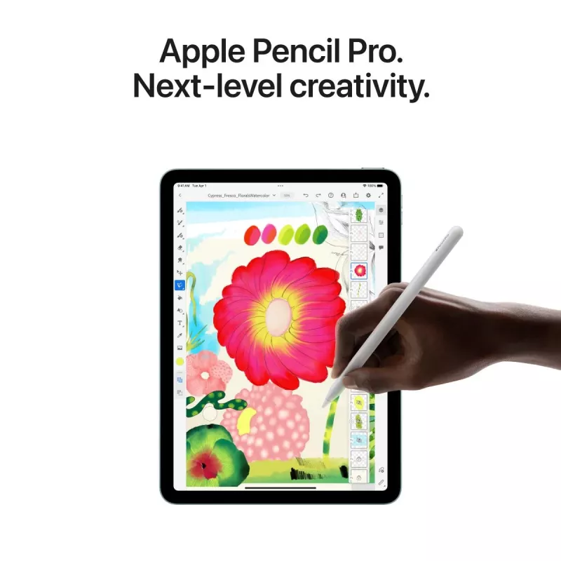 APPLE iPad Air (2025) - M3 - 13 polegadas - 7.ª geração - Wi-Fi + Cellular - 128 GB - Starlight