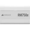 Fonte de alimentação CORSAIR - Rme SeriesT Rm750e - totalmente modular, silenciosa ATX - branca