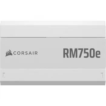 Fonte de alimentação CORSAIR - Rme SeriesT Rm750e - totalmente modular, silenciosa ATX - branca