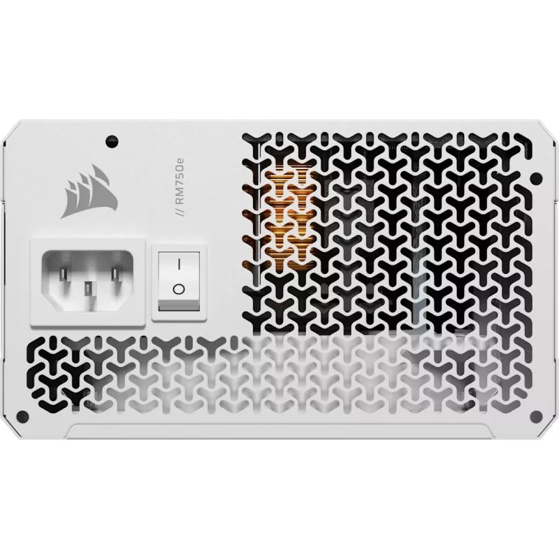 Fonte de alimentação CORSAIR - Rme SeriesT Rm750e - totalmente modular, silenciosa ATX - branca