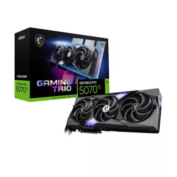 Placa gráfica MSI GeForce RTX 5070 Ti — 16 GB GDDR7, PCIe 5.0, 256-bit, 3 ventoinhas, 338 mm