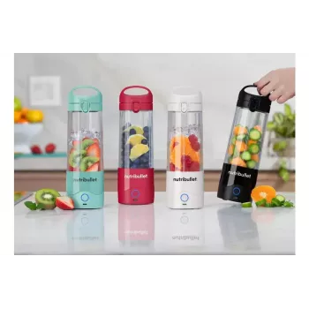 Misturadora portátil NUTRIBULLET Portable 0.475 L — roxa, bateria de 2000 mAh, recipiente Tritan