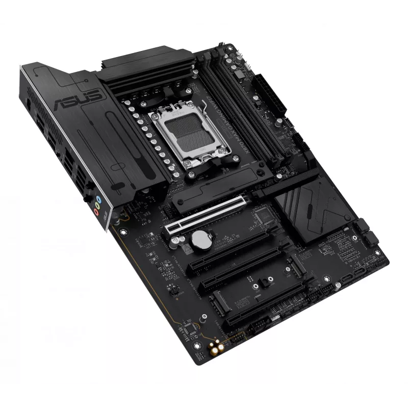 Placa-mãe ASUS X870 MAX GAMING WIFI7 ATX — AMD X870, Socket AM5, DDR5, 4 DIMM, 256 GB, Wi‑Fi 7, Bluetooth 5.4, 3 M.2, 2x USB4 Gen3x2