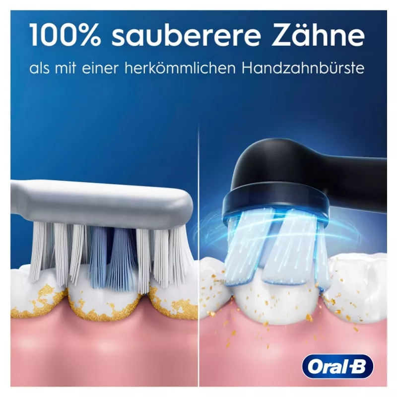 Escova de dentes elétrica Oral-B iO Series 2 Duo preta rosa recarregável com sensor de pressão inteligente