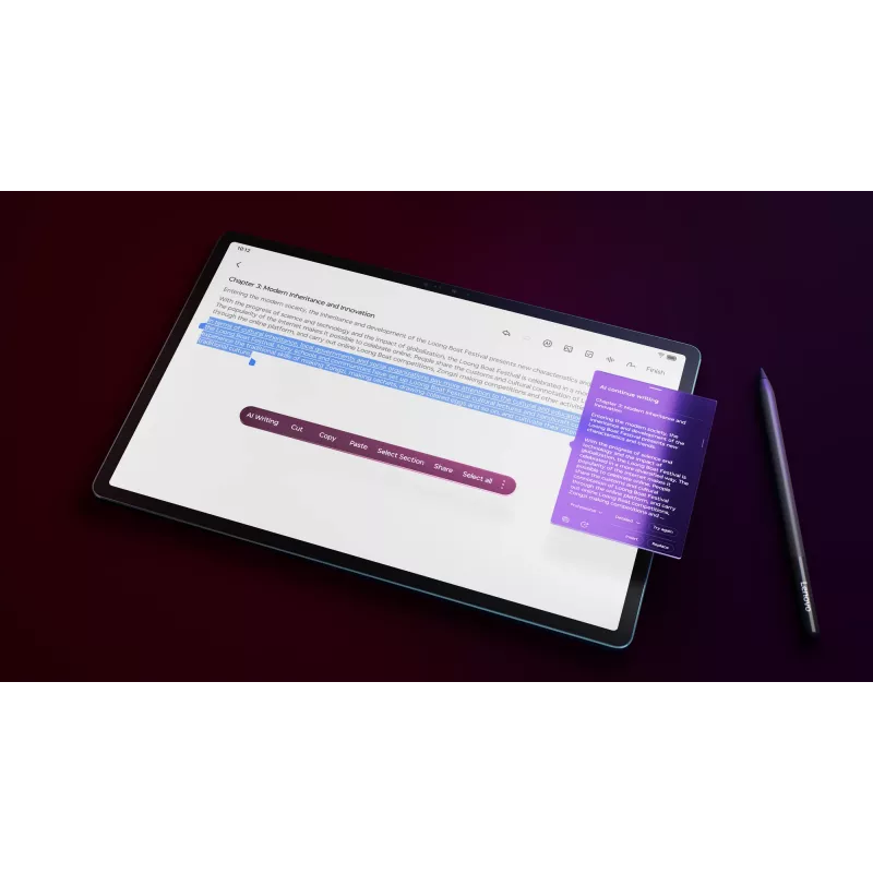 Lenovo Yoga Tab Plus Snapdragon 256 GB 32,3 cm (12,7 polegadas) 16 GB Wi-Fi 7 (802.11be) Android 14 Teal