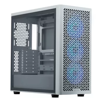 Caixa para PC Cooler Master Elite 502 Midi Tower Branco — ATX, 3x 120 mm à frente, 120 mm atrás, fonte de alimentação em baixo, suporta unidades de 2,5